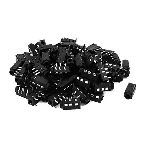 100 шт. монтажный разъем PCB 3 5 мм 4 полюсный DIP Audio Jack PJ320A|connector 3.5mm|connector jackconnector female |