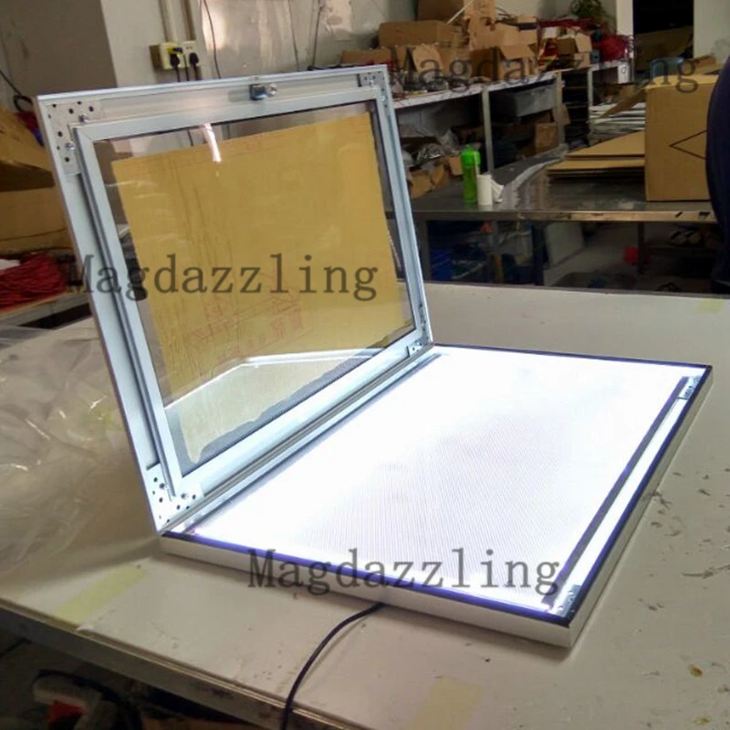 2 шт. наружная алюминиевая рамка LED освещенное меню световая коробка 400mmx600мм