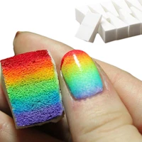 8pcsset soft triangle nail art polish gel gradient color stamping stamp drawing painting sponge image transfer manicure tool