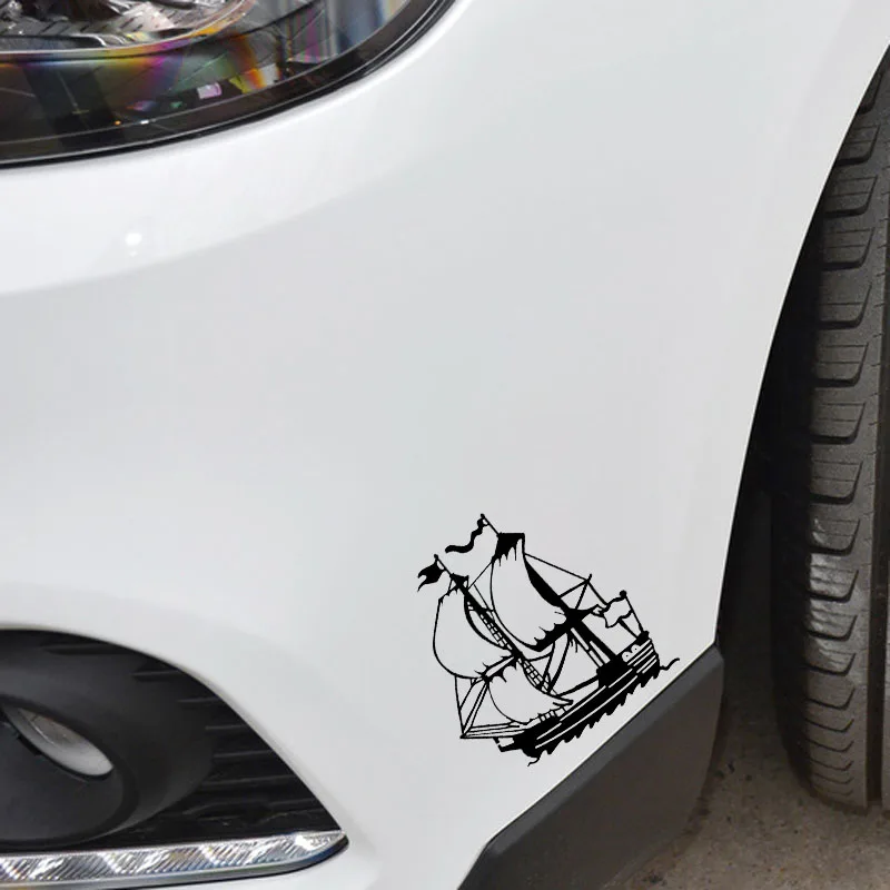 QYPF 14.6*15.8CM Coolest Dragon Ship Sport Graphic Decor Car Styling Sticker Extreme Movement Silhouette Vinyl C16-1098 | Автомобили и
