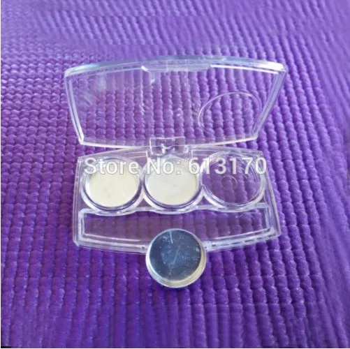 

3ML Clear Eyeshadow Case Aluminum Pan Empty Cosmetic Powder Compact DIY Cosmetics Packaging container