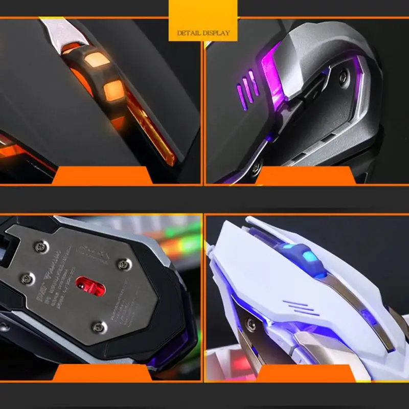 Английский Цвет Подсветка Gaming Keyboard Gamer плавающий светодиодный подсветкой USB с