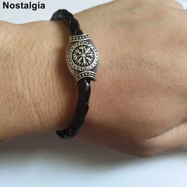 Ювелирные изделия Vikingos Norse подвески Trinity Valknut Vegvisir компас амулет Vikingo Runes браслет
