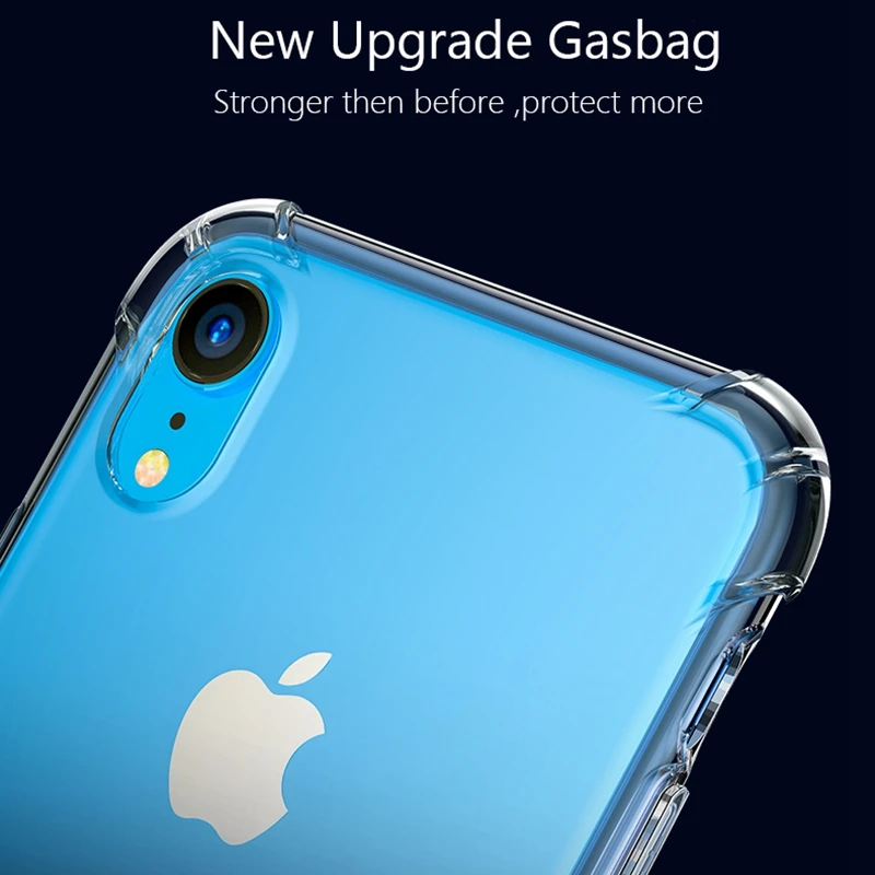 Противоударный мягкий силиконовый чехол из ТПУ для iPhone XS Max X XR 7 8 Plus 5 5s SE 6 6s с