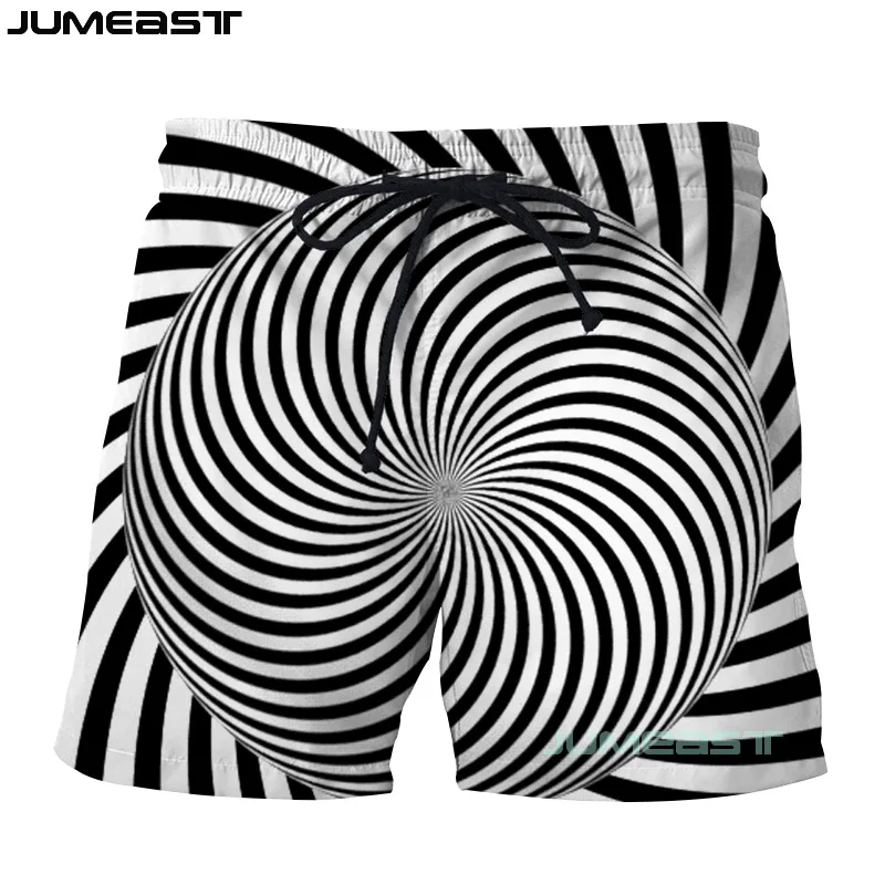 Jumeast Брендовые мужские женские и 3d-принты визуальные иллюзии шорты Плавки новые