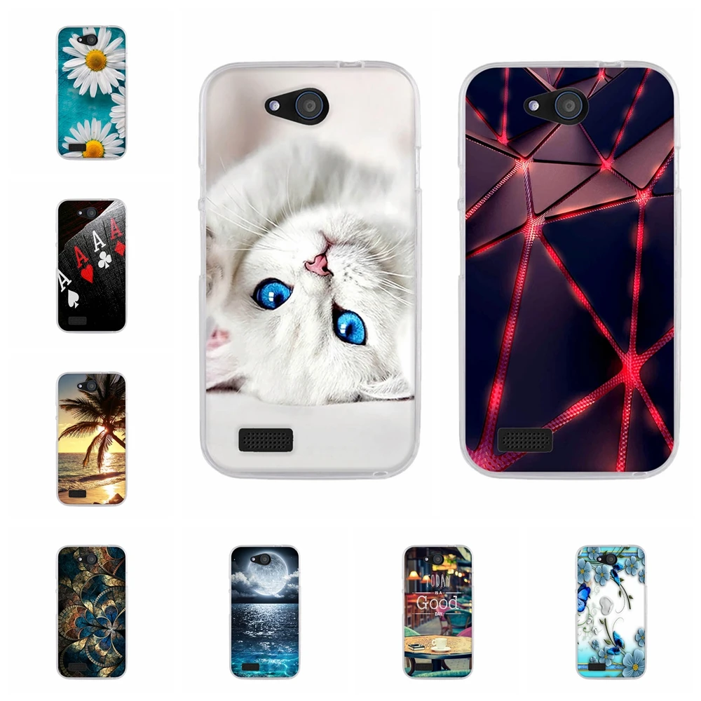 TPU Case For ZTE Blade Qlux 4G Cover Silicone Fundas Q Lux 3G A430 Romantic Print Capa Coque | Мобильные телефоны и