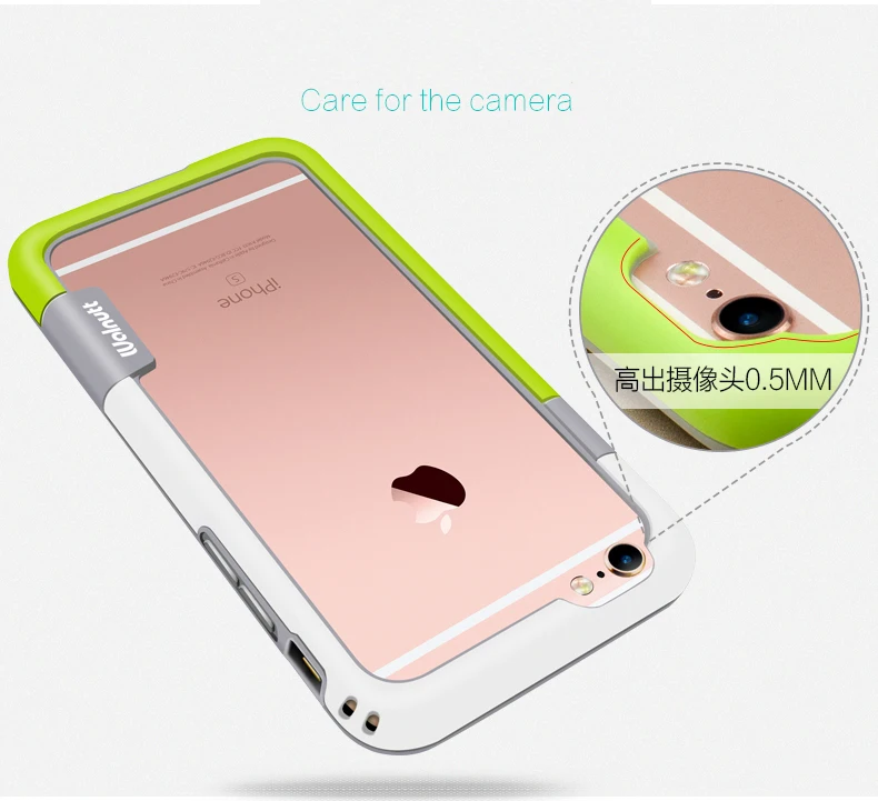 Для 6с плюс 5.5 дюймов 6 цветов Walnutt мягкие TPU защита для iPhone 6|for iphone|case covercase for iphone |