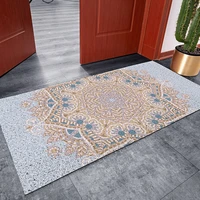 nordic style entrance hall carpet pvc wire loop mat retro european totem door mat living room floor mat bathroom non slip rug