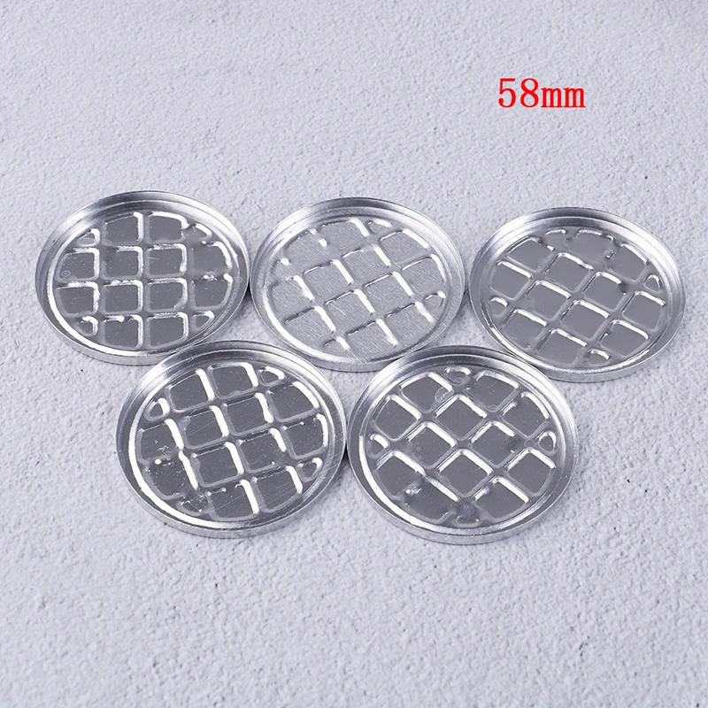 58MM 5/10 шт. Алюминий круглый макияж пополнения чернил для тортов DIY Тени для век пигмент Палетка пудры чехол пустой контейнер для хранения косметики Инструменты - Цвет: 58MM