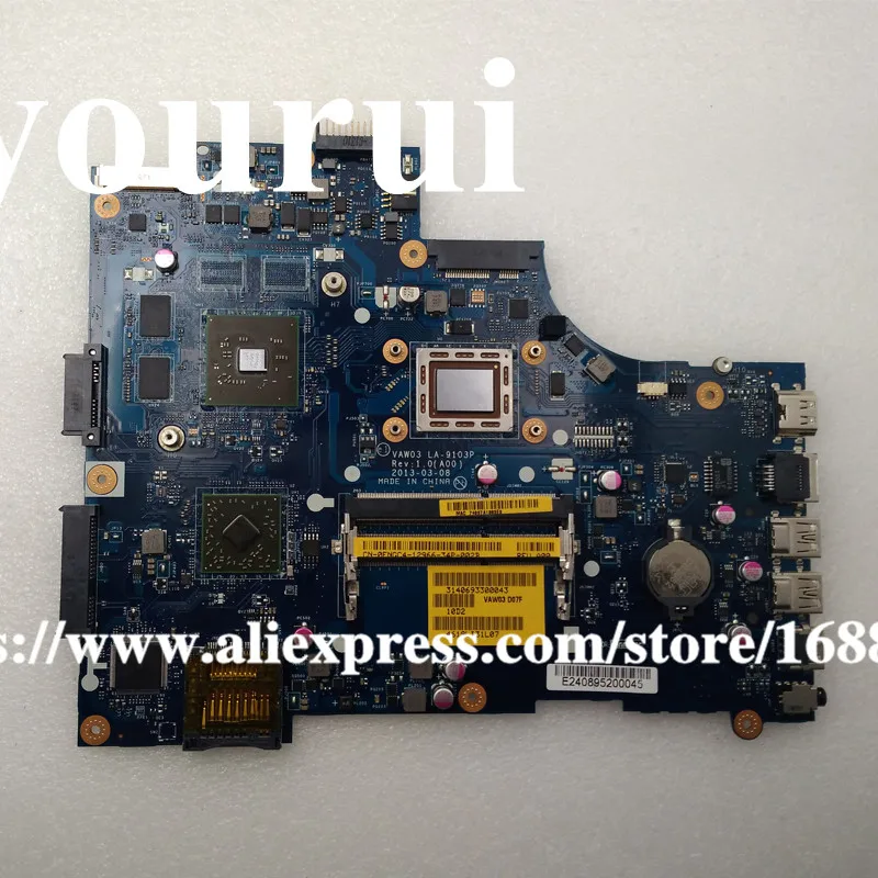 CN 0FNGC4 FNGC4 LA 9103P для Inspiron M531R 5535 Материнская плата ноутбука A6 5345M DDR3