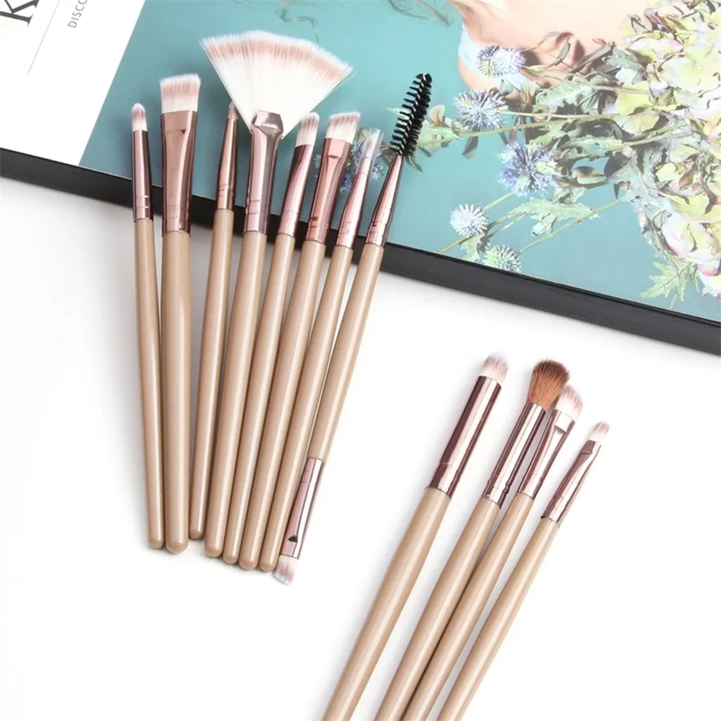 12 шт. макияж тени для век высокое качество Brochas Maquillaje Pincel Maquiagem профессиональная