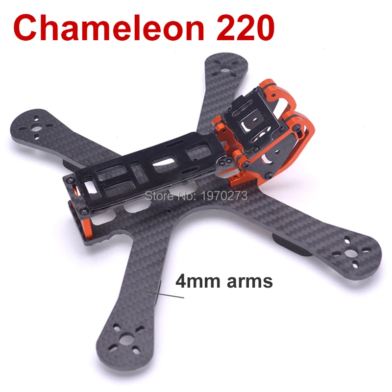 

Рама Хамелеон FPV 5 дюймов 220 мм FPV для фристайла Quad Unibody Frame FPV гоночного дрона Хамелеон QAV-X QAV-R 220