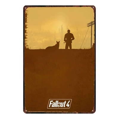 Fallout игра Металлическая жестяная вывеска винтажные таблички для стены паба дома искусство Ретро Бар украшения A-5774 - Цвет: DU1805