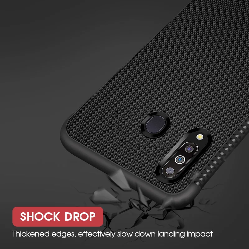 Soft Carbon Fiber Case For Samsung A70 A50 A40 A30 A20 A10 S8 S9 S10E Plus Heat Dissipation Cover Galaxy J4 J6 A6 A7 A8 A9