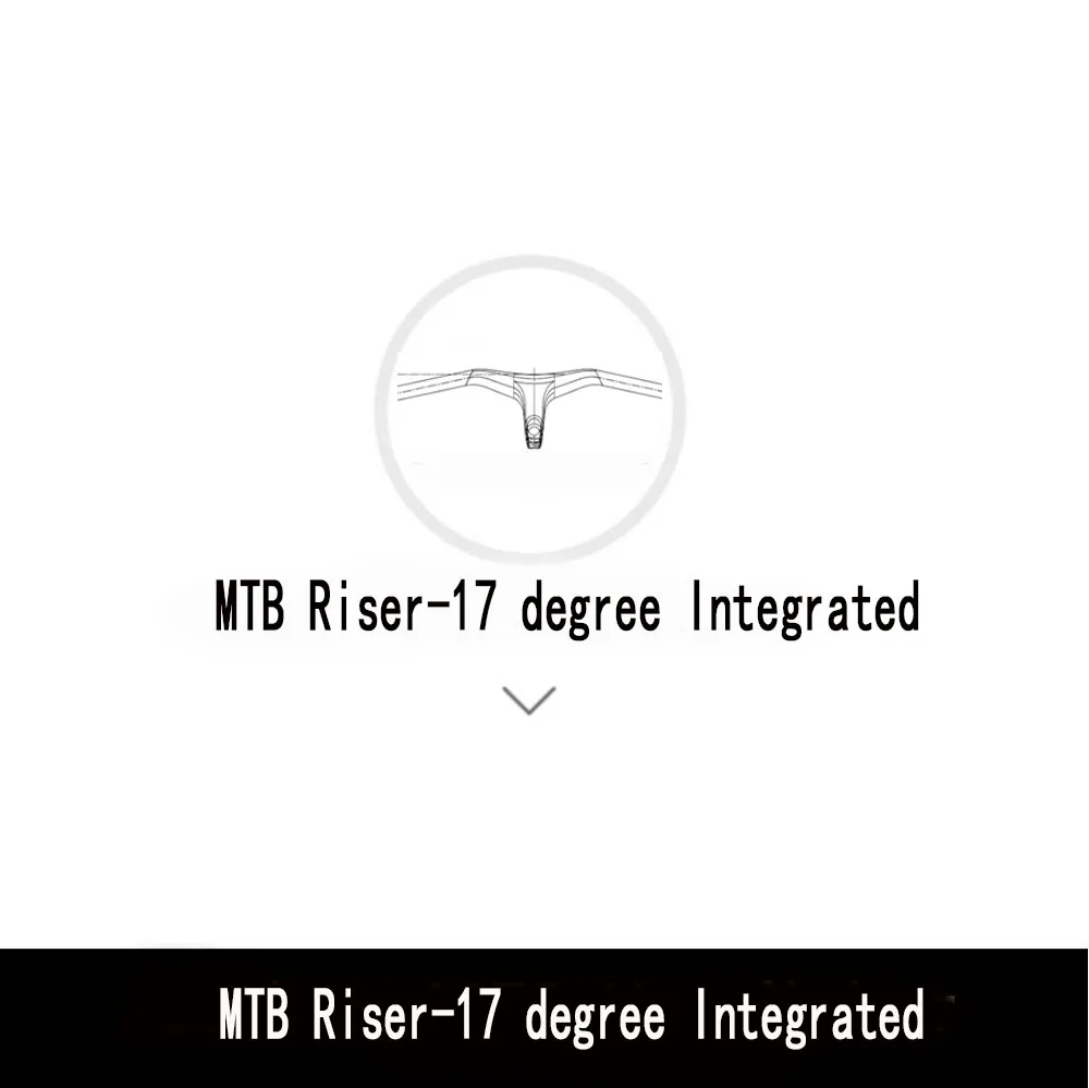 

MTB Riser-17 градусов однообразный интегрированный + титановые винты