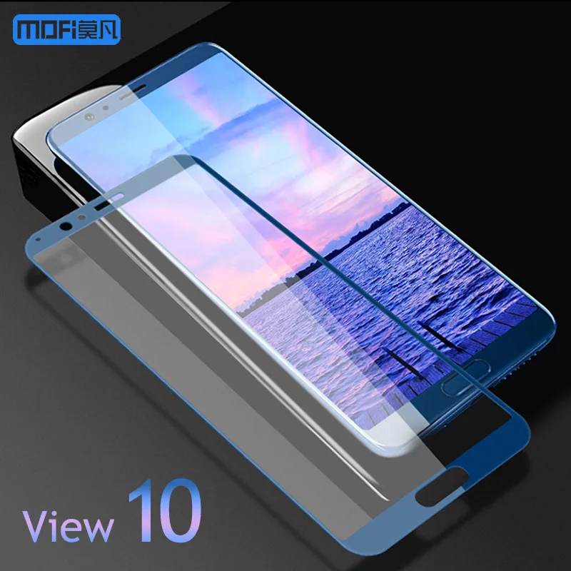 Honor V10 стеклянная пленка MOFI для HUAWEI Honor View 10, закаленное стекло 2.5D, полное покрытие, протектор V10, закаленное стекло 5,99''