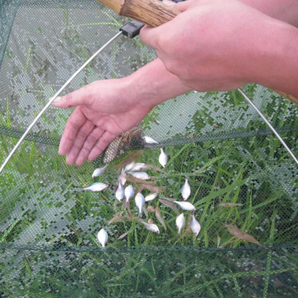 

Fishing Nets Foldable Mesh Baits Trap Cast Dip Net Crab Shrimp Smelt Eel Crab Lobster Minnows Shrimp Crawfish Net