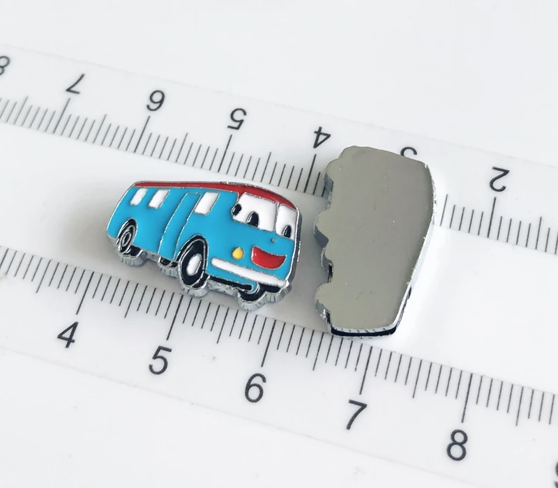 50pcs DIY accessory 8mm Enamel School Bus Slide Charms Beads Fit 8MM Dog Cat Collar Belts Wristband Tags | Украшения и аксессуары