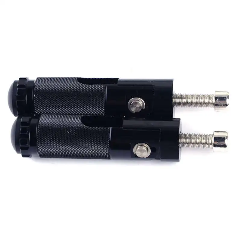 Black 8Mm Cnc Universal Motorcycle Bike Folding Foot Pegs Rear Rest Racing Cruiser Chopper Cafe Racer Old School Bobber Tourin | Автомобили