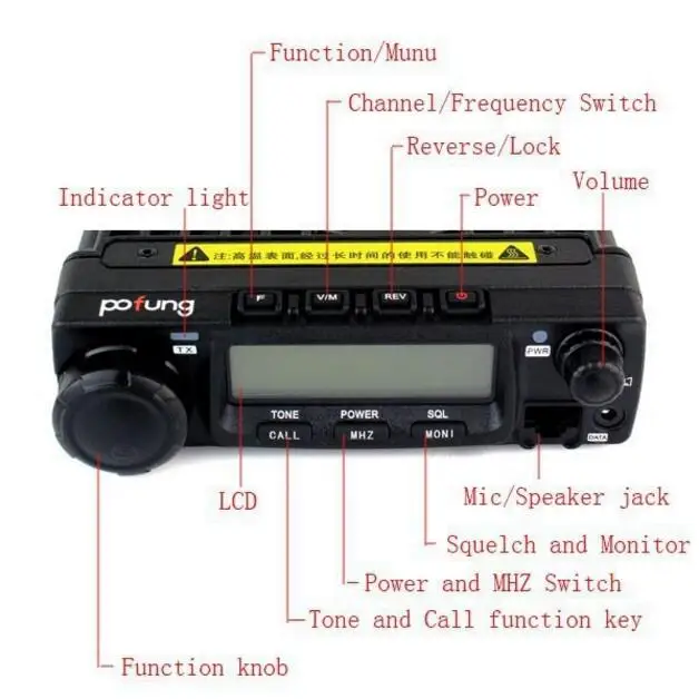 Baofeng BF 9500 автомобильный домофон UHF 400 470 МГц CTCSS/DCS радиоприемник Moblie Pofung 200CH CTCSS/DCS/DTMF