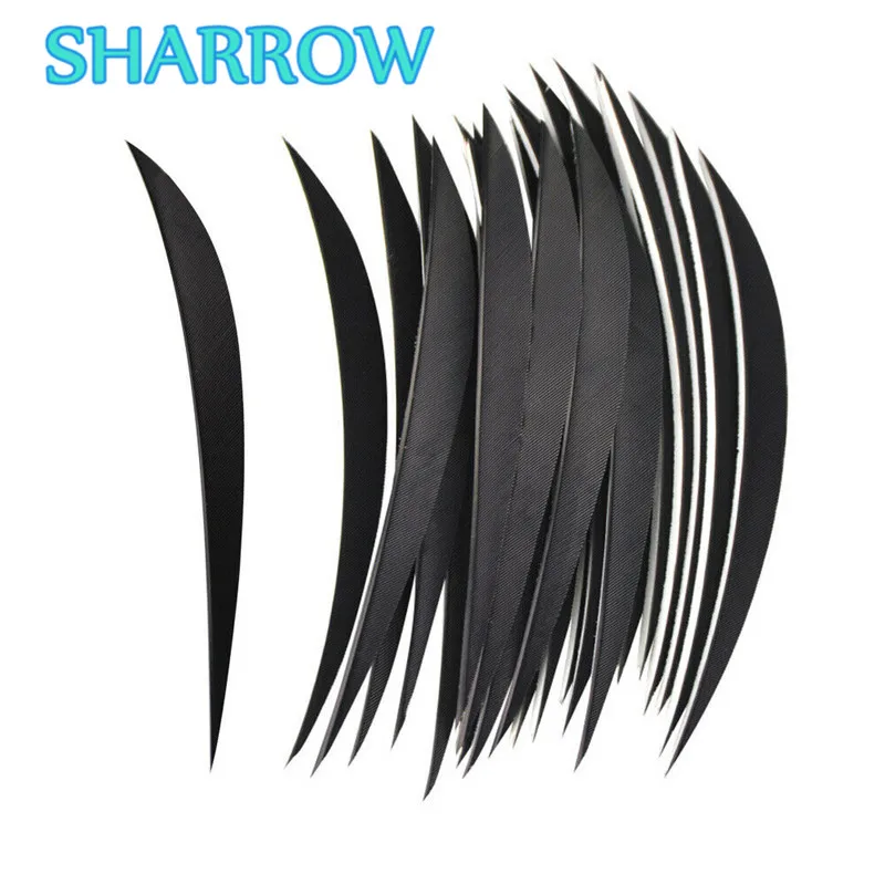 

30pcs 5" Archery Arrow Feather Fletches Turkey Feathers Fletching Natural Right Wings DIY Carbon Arrow For Shooting Accessories