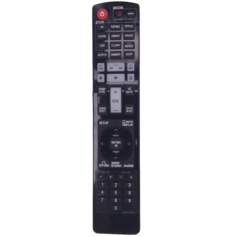 Бывший в употреблении оригинальный AKB73175701 для LG AV Приемник дистанционное