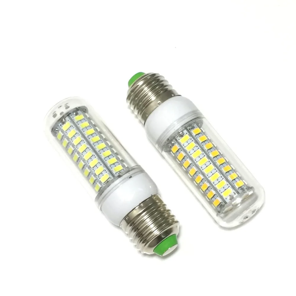 5 шт./лот Светодиодная лампа E27 E14 SMD 5730 Lamparas 24 36 48 56 69 72LED лампада 220V ампулы свеча Luz|e14