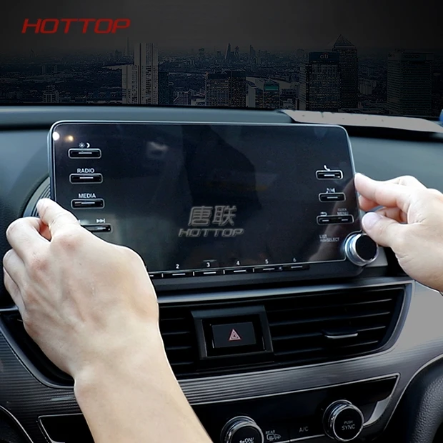 Car GPS Navigation Screen Steel Protective Film For Honda Accord 10th 2018 2019 styling accessories |