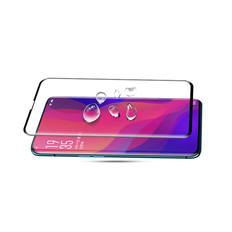 Full Cover Curved Tempered Glass For OPPO Find X Screen Protector protective film glass | Мобильные телефоны и аксессуары