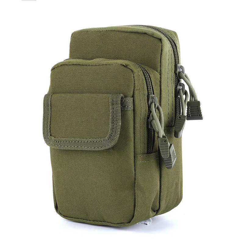 Army green TACVASEN Военная тактика Сумка Molle чехол ремень Повседневная петля поясная сумка чехол для телефона для смартфона камуфляжная поясная сумка SZLM-019 - Цвет: Army green