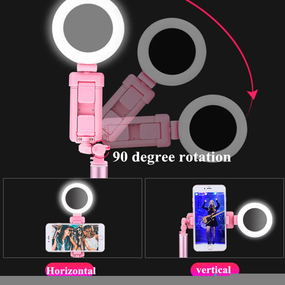 Светодиодный кольцевой светильник для селфи с регулируемой яркостью 3200 к