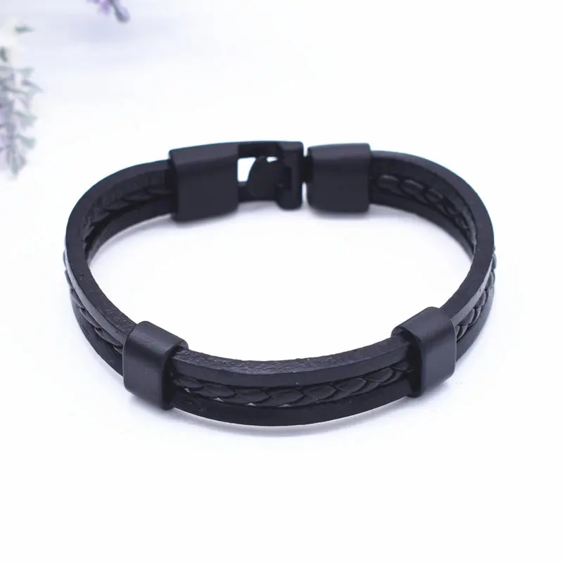 Новый дизайн 2017 индивидуальный плетеный шнур и браслет из натуральной кожи