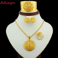 big wedding bride jewelry sets 24k gold color necklaceearringpendantbanglering eritrea africakenyaethiopian jewelry set