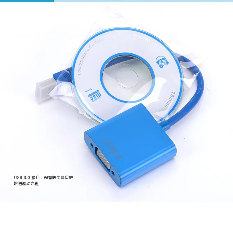 USB 3 0 для VGA адаптер мультидисплея конвертер внешняя видеографическая карта синий