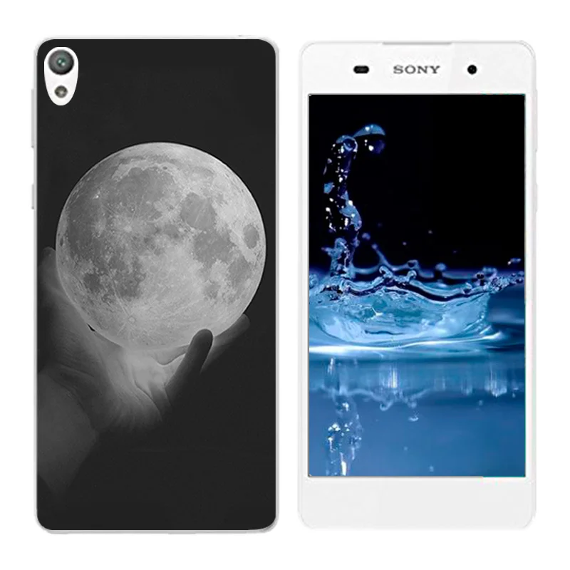Soft TPU Coque for Sony E5 Case Cover Girl Cat Printing Phone Cases Xperia 5.0&quot Funda E 5 F3311 F3313 |