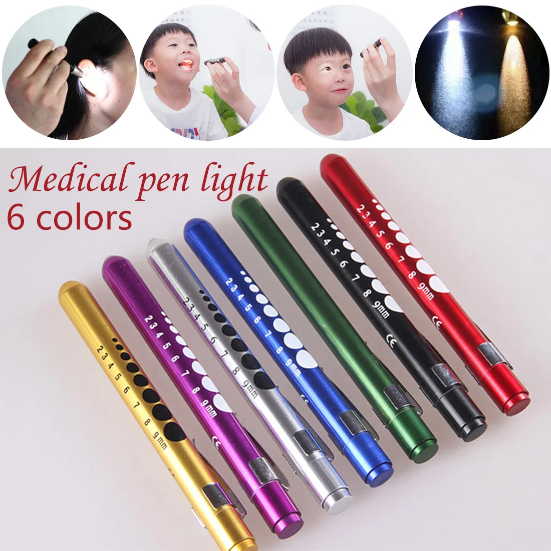 Рабочий свет луч Penlight Ручка карманный факел многоразовая экстренная помощь