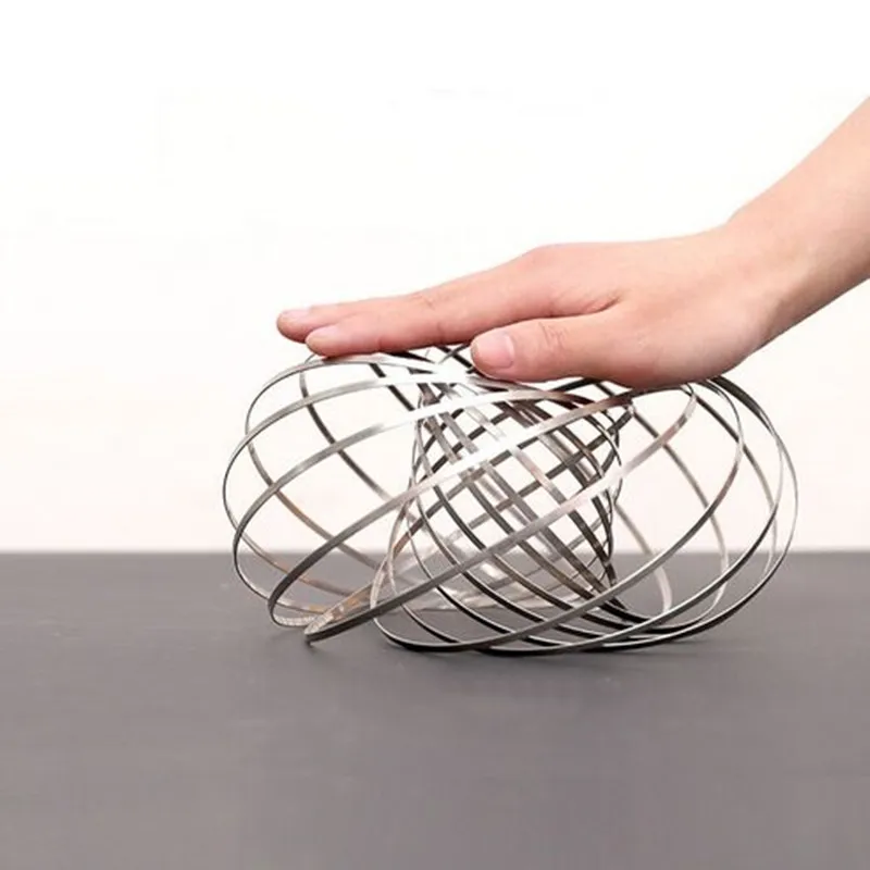 Волшебное кольцо King с потоком кинетическая пружинная игрушка 3D скульптура