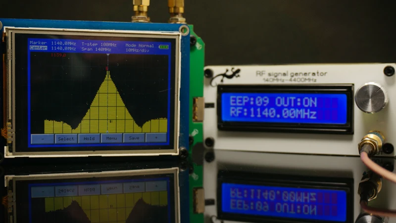 140 МГц до 4400 МГц RF генератор сигналов источник сигнала цифровой lcd+ литиевая батарея+ антенна
