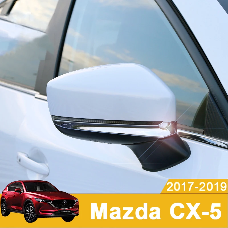 

For Mazda CX-5 CX5 2017 2018 2019 Car Rearview Mirror Decoration Trim Rear View Mirror Cover Trim Strips Exterior Accessories