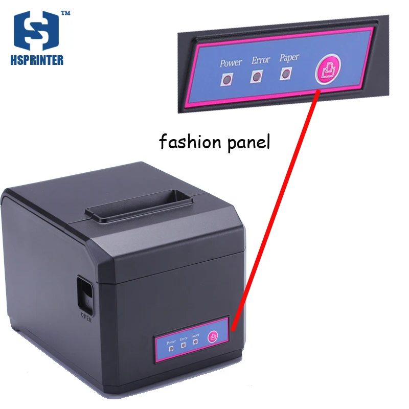pos 80 printer thermal driver download with auto cutter usb and serial port HS-E81US restaurant order printing slip | Компьютеры и