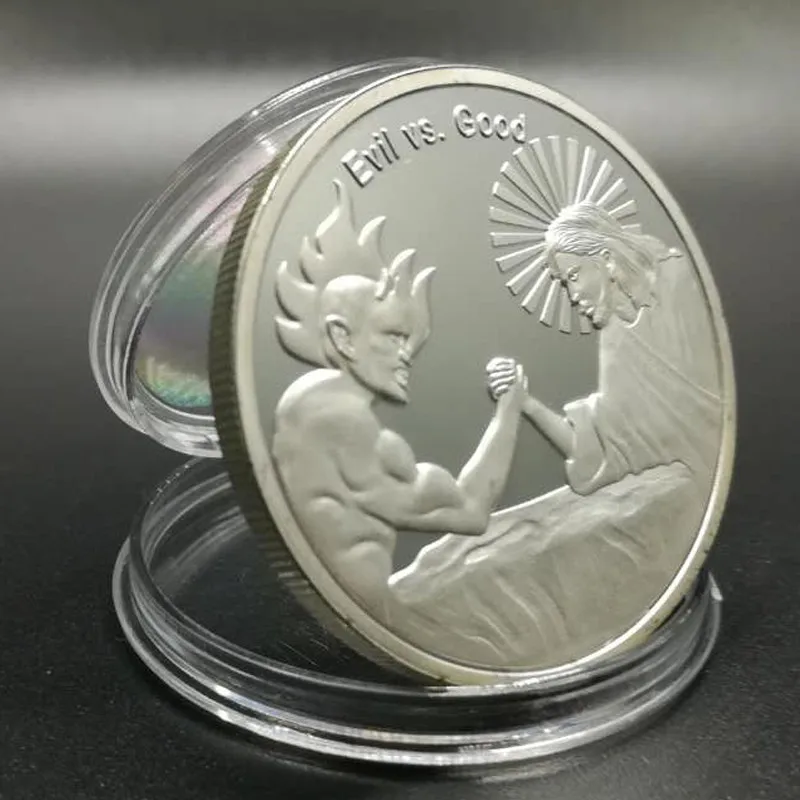 100 шт. немагнитные монеты с серебряным и золотым покрытием 40 мм|coin coins|coin goldcoin souvenir