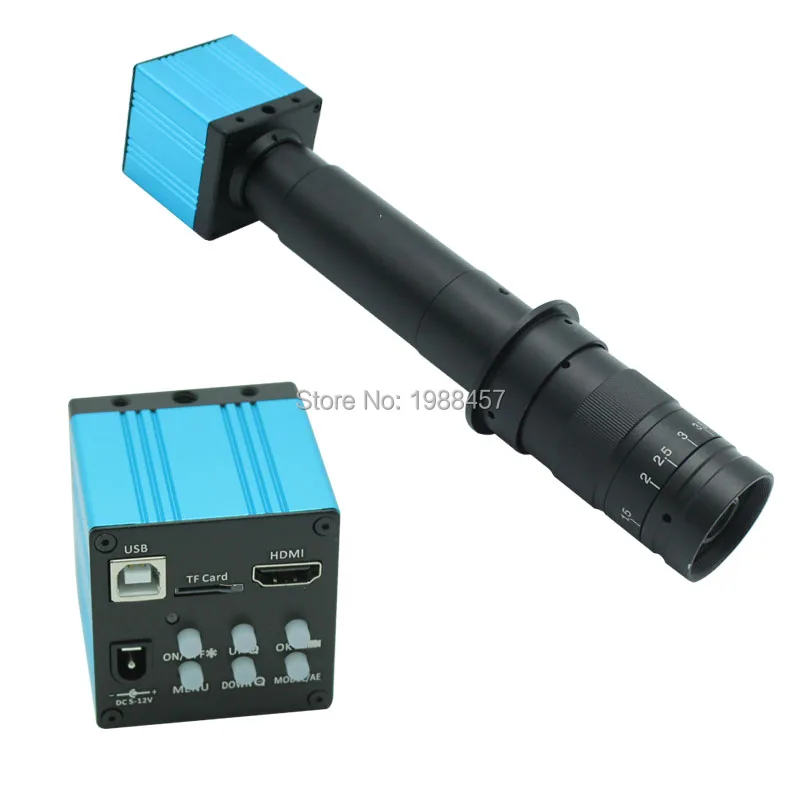 Цифровой промышленный видеомикроскоп HD 16MP HDMI USB камера для проверки TF карта