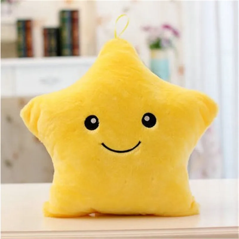 

Luminous Plush Star Glowing Pillow New Year Toys For Children Led Light Plush Cushion Star Pillow Kids Toys For Girls