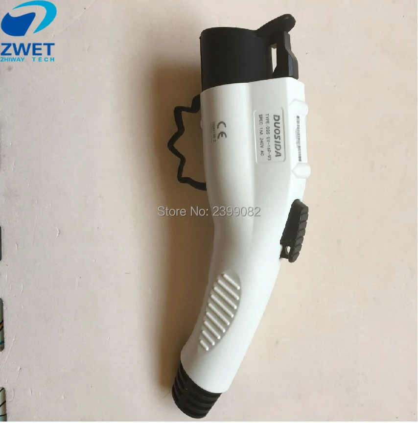 ZWET sae j1772 ev розетка EVSE кабель гнездовая вилка для EV, SAE J1772, 32A, 240VAC, MPN: DSI-EV32P-NC MULTICOMP