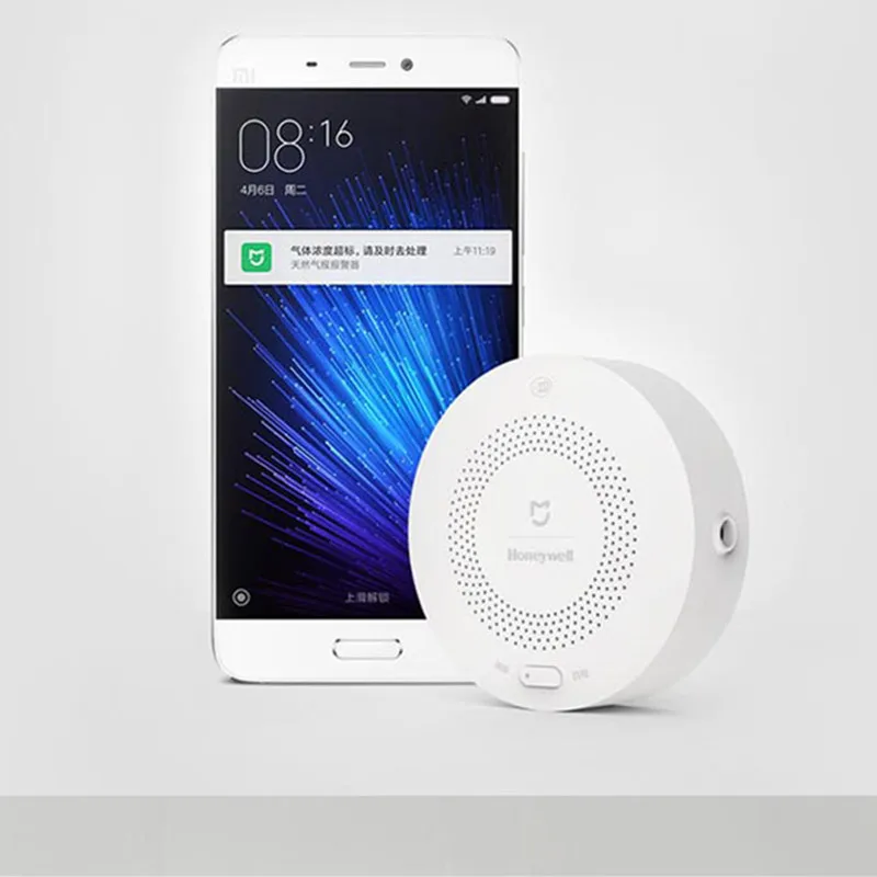Смарт детектор газа Xiaomi Mijia Honeywell CH4 для мониторинга настенного крепления на