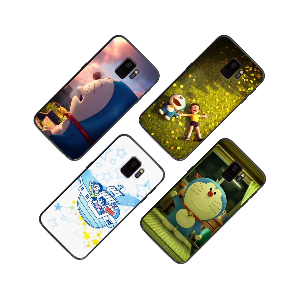 Милый doraemon с голубым небом мягкий чехол для телефона Samsung Galaxy S6 S7 S8 S9 S10e Plus Note 8 9