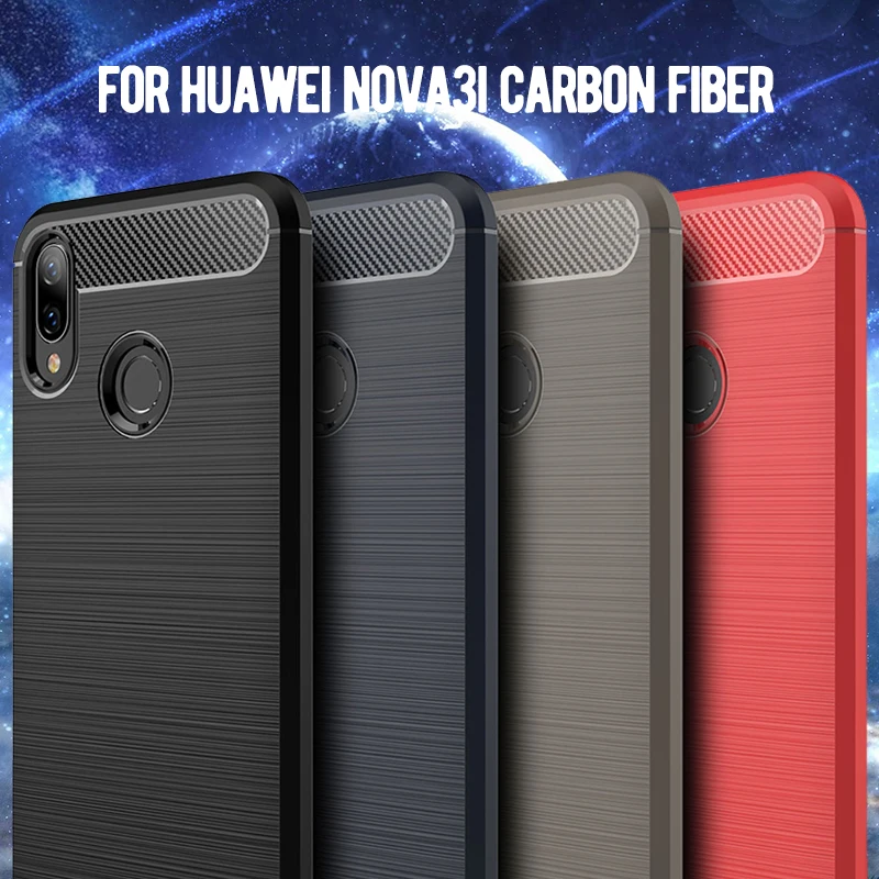 Carbon Fiber Armor Case For Huawei Honor 8X 10 9 8 7X V10 V9 Back Capa Coque Funda Bag Y7 Prime 2017 Fashion Shell |