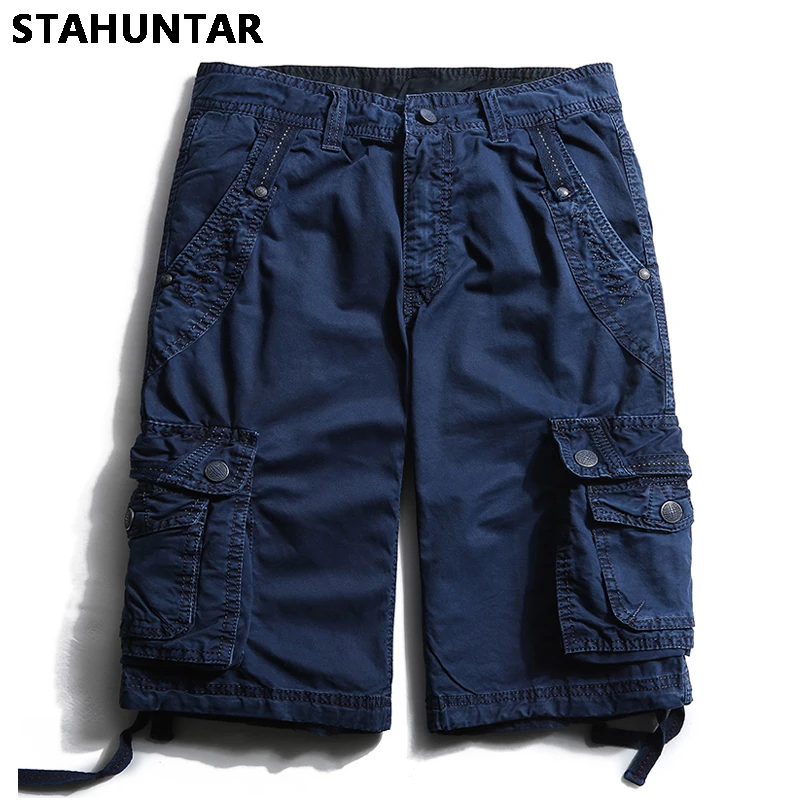 Летние повседневные шорты мужские Армейский Зеленый Синий Серый Черный Хаки