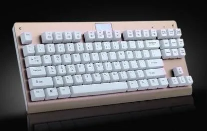 E Element Z-77 87 клавиш Проводная Механическая клавиатура синий переключатель RGB подсветка игровая клавиатура - Цвет: no backlit gold