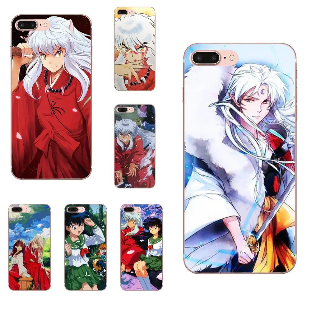 Inuyasha для Moto G G2 G3 G4 G5 G6 G7 HTC 530 626 628 630 816 820 один A9 M7 M8 M9 M10 E9 U11 аксессуары TPU